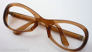 Brille Brillenfassung Damengestell betont braun Kunststoff Vintage Grösse M - Bild 1 von 4