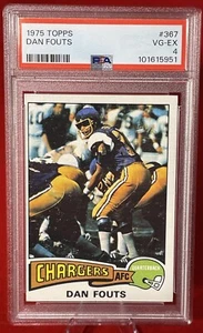 1975 Topps #367 Dan Fouts PSA 4 - Imagen 1 de 2