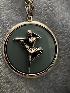 Collar Bailarina Bailarina Colgante Tono Plateado - Imagen 1 de 12
