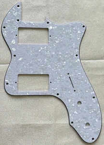 Custom For Fender Telecaster '72 Thinline PAF Guitar Pickguard 4-Ply White Pearl - Picture 1 of 4