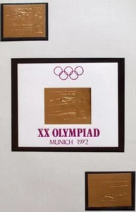 RAS AL KHAIMA 1970 Juegos Olímpicos, XF ImPerf+Perf GOLD MNH** Sets+Sheet, Salto de altura - Imagen 1 de 1