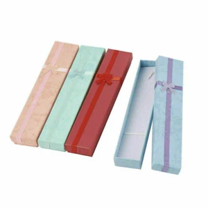120 Stück Papier Geschenkboxen 20 cm Schmuck Halskette Armbänder Display verschiedene Farben - Bild 1 von 6