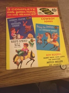 Golden Three on 1 record 7"  Cowboy Songs  EP352 Mitch Miller 1959 - Bild 1 von 4