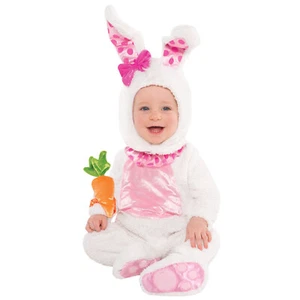 Amscan Wittle Wabbit Pink Bunny Rabbit Baby Fancy Dress Costume Age 2-3 Years - Picture 1 of 2