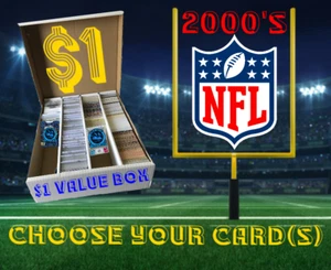 2000'S NFL Football $1 VALUE BOX # Choose Your Player Upper Deck Topps LOT - Picture 1 of 87