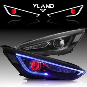 VLAND LED Headlights W/Animation For Ford Focus 2015-19 Mk III Facelift (MK 3.5) - Picture 1 of 17