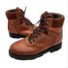 Wolverine Brown Leather 6 Inch Slip Resistant Work Boots Size Mens 11