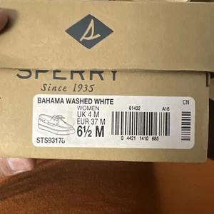 Sperry Top-Sider women Bahama Deck Sneaker Casual New White - Picture 1 of 4