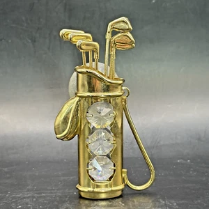 Bolsa de Golf Mascota Cristal Delight De Colección Cristales Austriacos Chapado en Oro 24K Succión Cu - Imagen 1 de 5