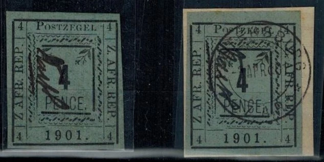 TRANSVAAL Pietersburg 1901 SG 11c P2 4 pence perfeito estado e usado R3/4 SEM PARADA ESQUERDA Z - Imagem 1 de 1