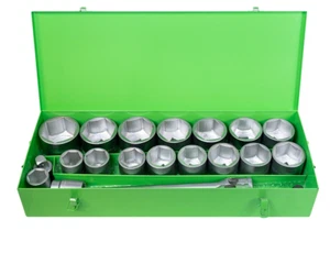 CHIAVI BUSSOLA ESAGONALI 1" 22 PZ CAMION TRATTORI JBM 51616 BUSSOLE DA 36-80MM - Foto 1 di 2