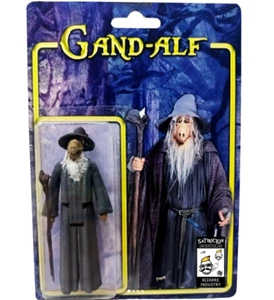 Custom ALF as GANDALF ~ Bizarre Mashup Action Figure LOTR Parody - Picture 1 of 4