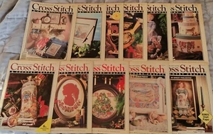 Cross Stitch & Country Crafts Magazines 1990-92 Lot of 11 - Picture 1 of 2