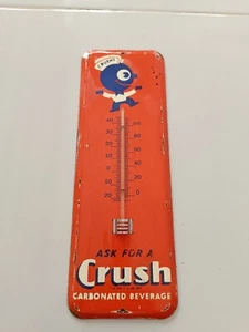 Termómetro de vidrio vintage aplastar bebidas carbonatadas sin porcelana era 40-50 - Imagen 1 de 6