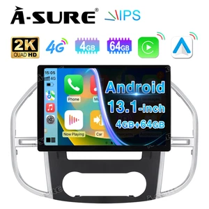 13.1'' QLED 4+64GB For Benz Metris 2014-2023 Android 15 Carplay Stereo Radio SWC - Foto 1 di 19