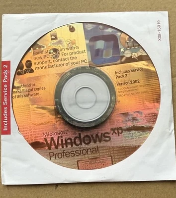 Genuine Windows XP Professional Service Pack 2 Version 2002-Disc Only-No Code - Image 1 of 4