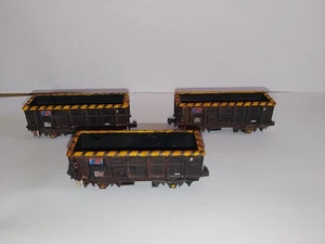 3D PRINTED BLACKADDER POA SCRAP WAGONS PECO CHASSIS N SCALE X3 - Picture 1 of 10
