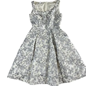 Vestido Maggy London Floral Ajuste y Acampanado Fiesta Cóctel Sin Mangas EE. UU. 4 - Imagen 1 de 12