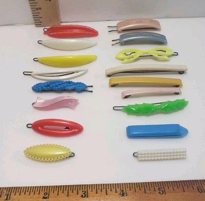 Lote Pinzas para el Pelo Niños Correas MCM Plástico Individuales Accesorios De Colección Grupo #5 Foto 1 de 4