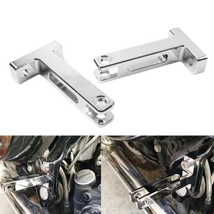 Rear Extended Footboard Mount Kit Chrome For Harley Touring Street Glide 1993+ - Picture 1 of 12
