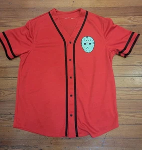 Camiseta de béisbol negra Friday the 13th Jason Voorhees para mujer talla L para hombre M - Imagen 1 de 5