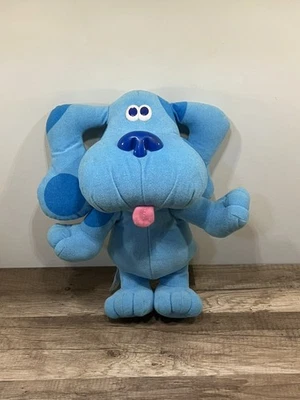 Peluche de colección 1997 Tyco Blues Clues SING A LO LARGO AZUL 12" Talking FUNCIONA Foto 1 de 4