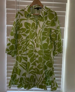 Cynthia Steffe Women's Green  White Dress Xl - Picture 1 of 8