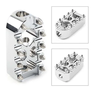 Pedales de clavija de cambio de freno antideslizante estilo MX universales para Harley cromados - Imagen 1 de 4