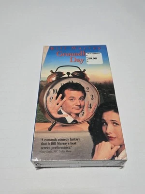 Groundhog Day VHS SEALED Watermark Columbia Tristar Bill Murray Andie MacDowell  - Image 1 of 4