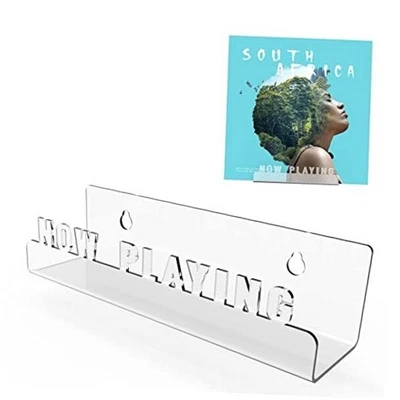  Now Playing Vinyl Record Stand, Acrylic Vinyl Record Wall Mount Transparent - Image 1 of 4