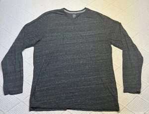 Camisa Old Navy Para Hombre XL Negra Suave Lavada Manga Larga Cuello Redondo Mezcla de Algodón D4 - Imagen 1 de 6