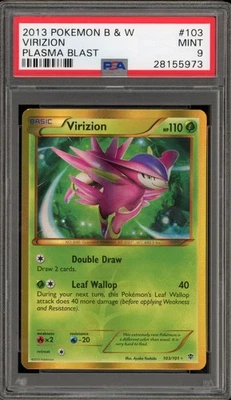 Pokemon Virizion Plasma Blast Secret Rare Holo #103 PSA 9 Mint - Image 1 of 2