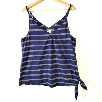 Denim & Supply Ralph Lauren женщин SZ L Майка без рукавов синий белый в полоску - Изображение 1 из 4