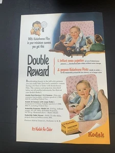 Vintage 1950 Kodak Double Reward Ad Advertisement - Picture 1 of 3