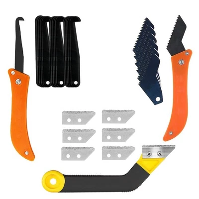 30 Pcs Pro Grout Removal Tool Kit, Angled Hand Saw, Grout Scraping Rake,Grouting - Image 1 of 4
