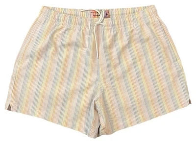 Abercrombie Fitch Trevor Project Pride Pull On Rainbow Striped Shorts Men Medium - Image 1 of 4