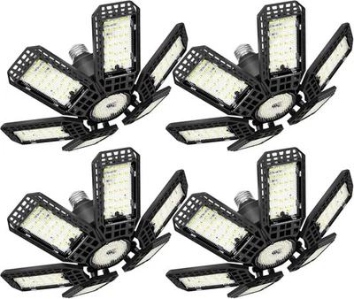 LED Garage Light 4 Pack, 200W 20000LM 6500K LED Shop Lights, Garage Ceiling - Image 1 of 4