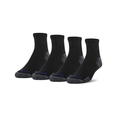 Calcetines de cuarto Nanoglide unisex para adultos, paquete de 4 calcetines informales, negros/grises, zapatos Si... Foto 1 de 4