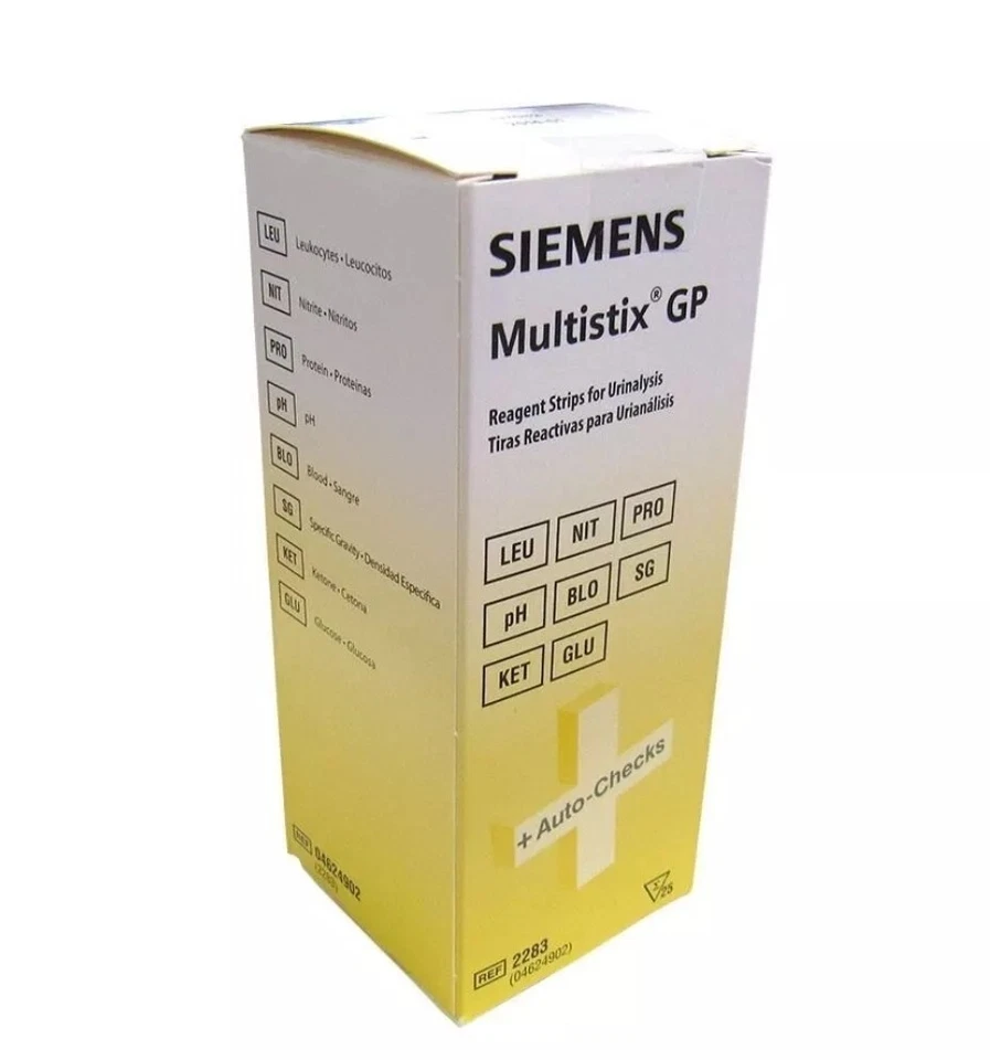 Siemens Multistix GP Urine Reagent Test Strips (x25) DATED 10/2025. OUT OF DATE