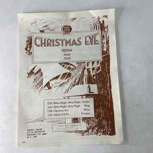 Christmas Eve Heins Op 43 1348 Century Sheet Music 1908 New Old Stock - Picture 1 of 4