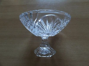 Kristall - Schale auf Fuß 15cm Durchmesser - Bild 1 von 2