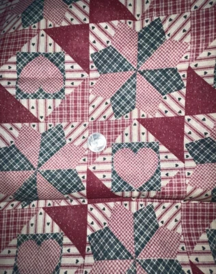 Tela estampada con estampado de edredón patriótico EE. UU. 1 yarda 10” X 44” rojo blanco azul Foto 1 de 3