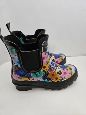 Botas de lluvia coloridas florales de azúcar para mujer talla 7 Foto 1 de 4