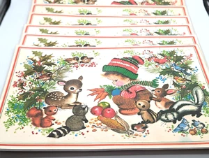 Tovagliette vintage autunno-inverno Conti Mat reversibili vacanze laminate - set di 6 - Foto 1 di 13