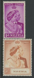 NIGERIA, COMO NUEVO, #73-74, OG NH, CS/2, BODA DE PLATA, FRESCO - Imagen 1 de 1