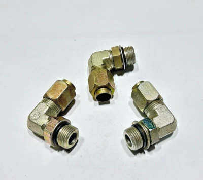 (3) C35515x10 WEATHERHEAD Steel 5/8" x 5/8" STRT THD O-Ring 90° Elbow Assembly - Image 1 of 4