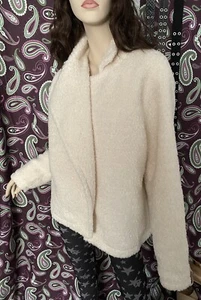 Angel Heart Boutique Cream Sparkly No Fasten Open Front Sweater Size XL - Bild 1 von 9