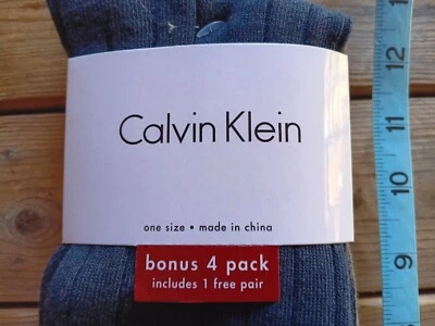 Paquete de 4 calcetines de vestir para hombre talla 7-12 azul negro gris nuevo con etiquetas Calvin Klein Foto 1 de 4