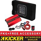 Kicker 500W L7tdf102 10" Car Audio Sub Package + Class D Amplifier + 4Awg Kit