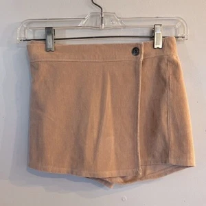 ABERCROMBIE KIDS Girl's Beige Corduroy Wrap Front Skort Size 9/10 - Picture 1 of 4